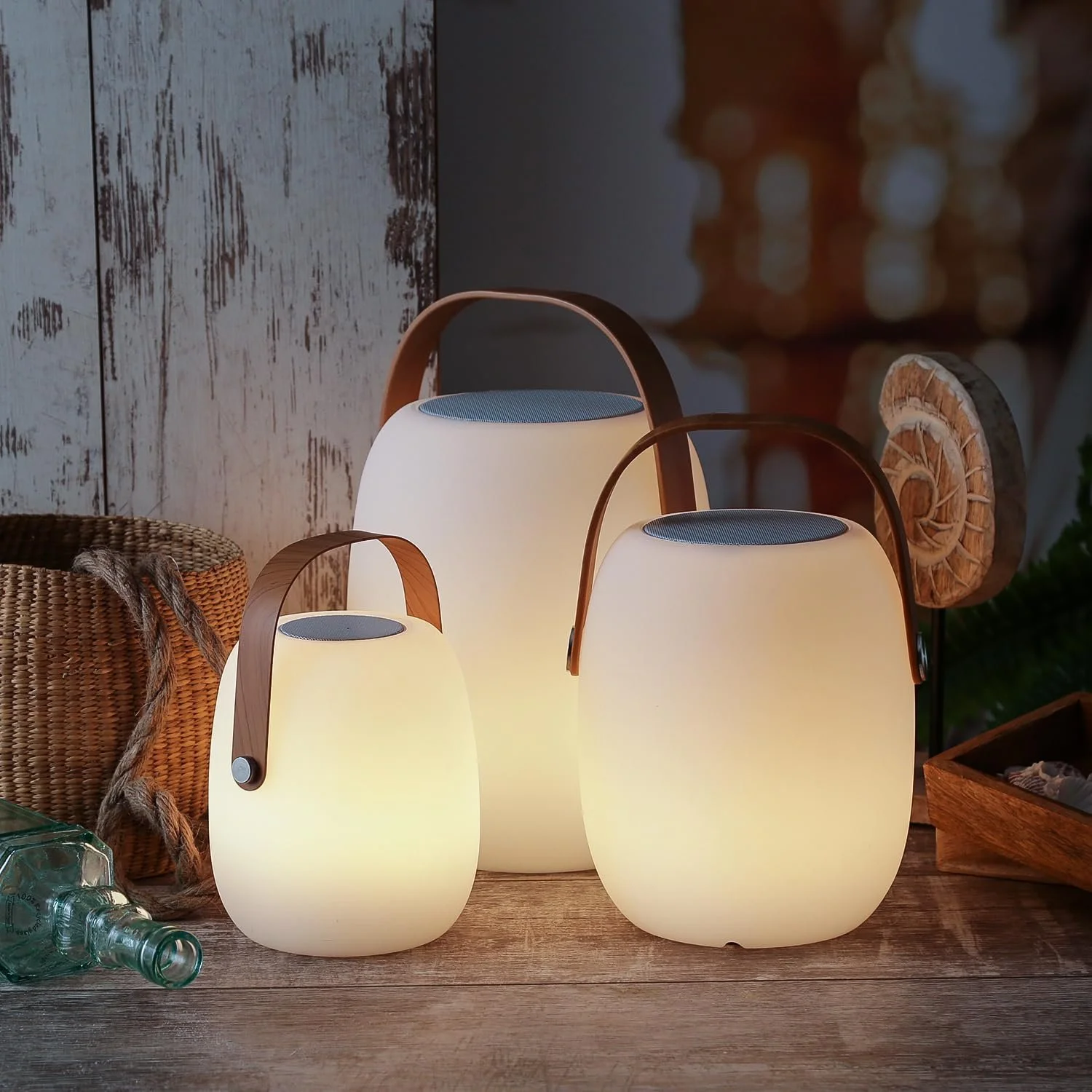 Настільна лампа MARELIDA LED Bluetooth-колонка акумуляторна бездротова вулична 21 см, фото №6