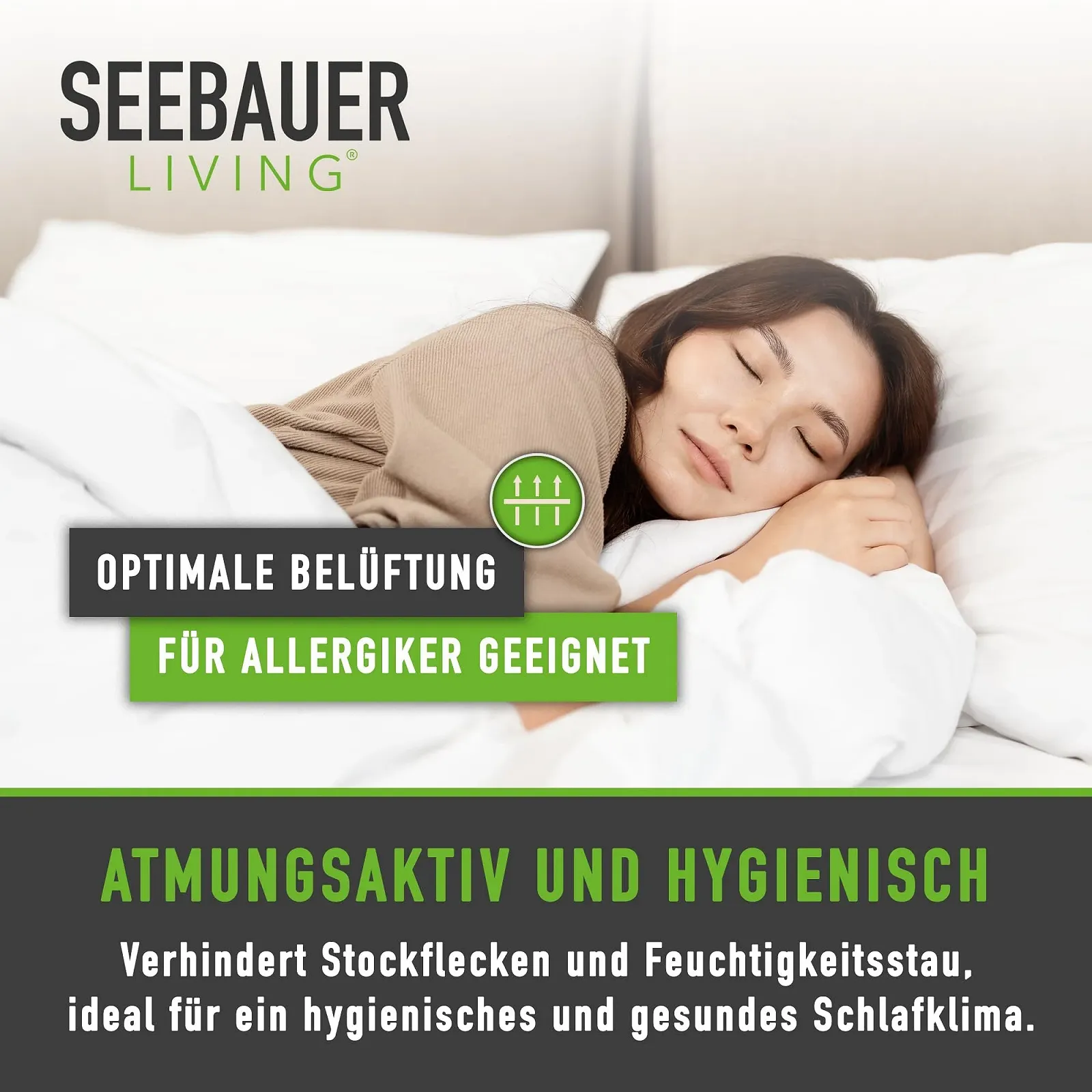 Защитный наматрасник SEEBAUER Living Felt Protector для реечной рамы (90 x 200 см), фото №3
