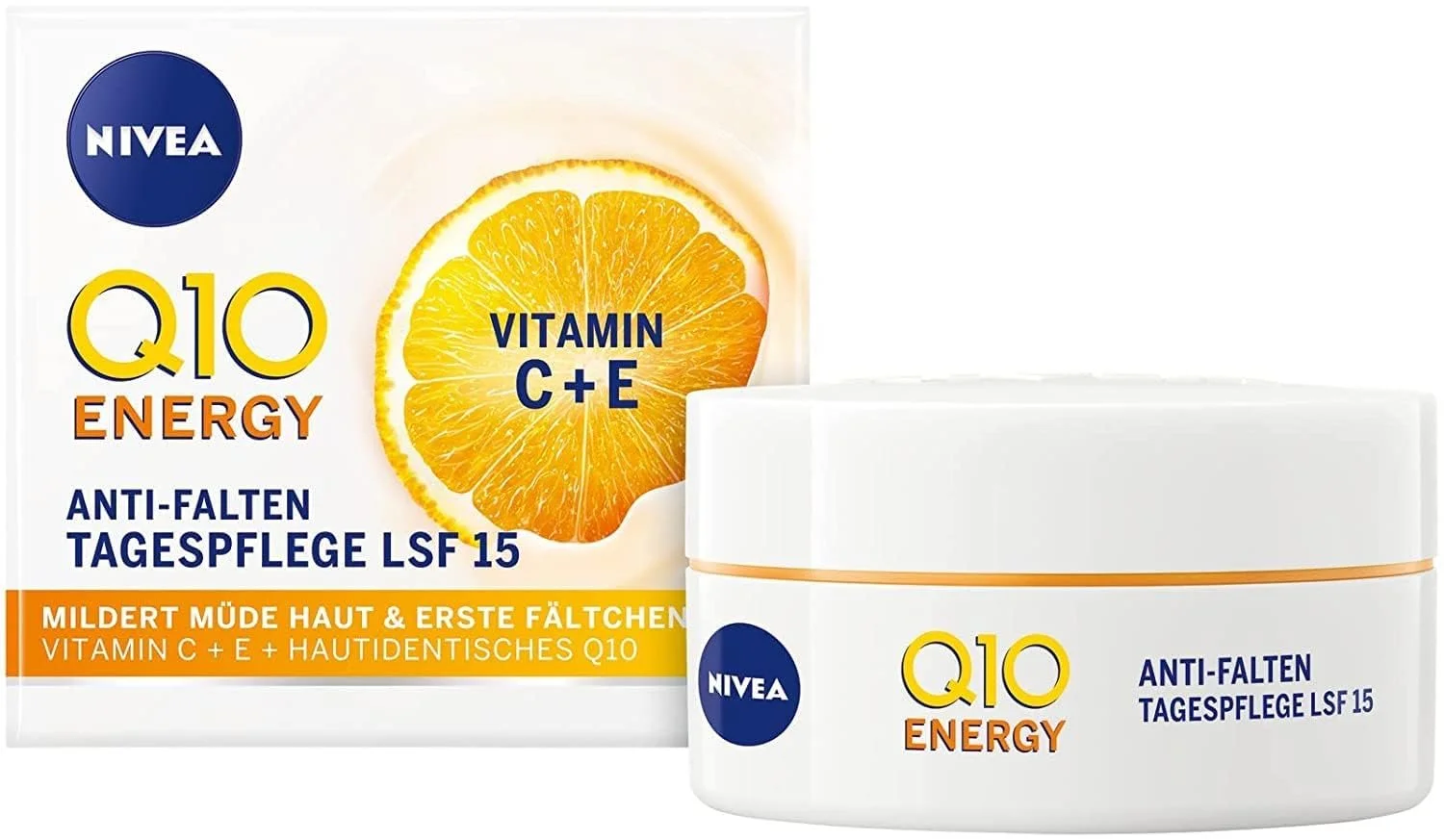 Денний крем для обличчя NIVEA Q10 Energy проти зморшок SPF 15 з вітаміном C та E, 50 мл, фото №1