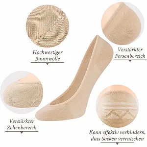 Женские носки-балетки 6 пар Хлопок Размер 35-38, 39-42 synthetic.ua - Фото 1