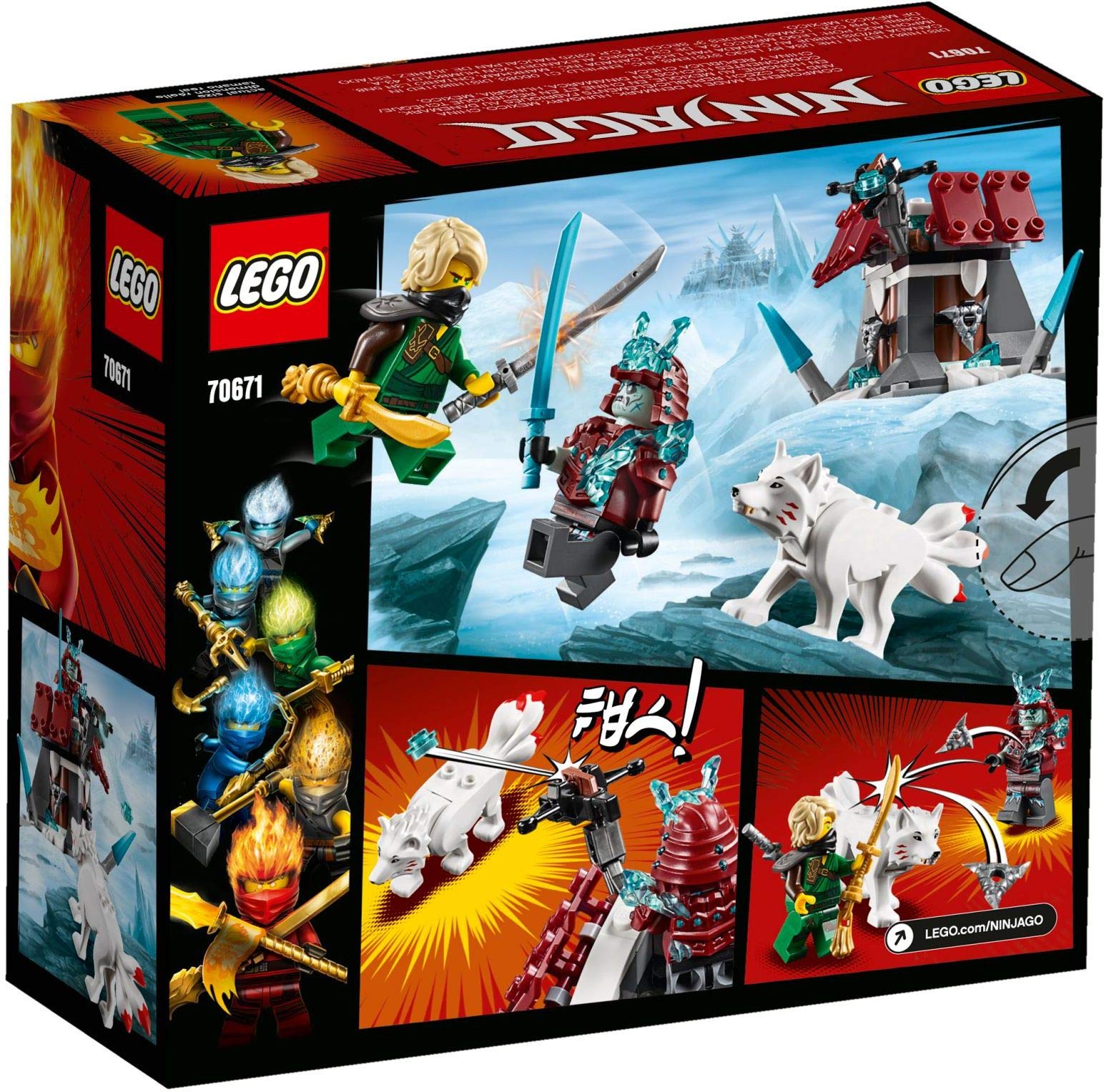 Конструктор Lego Ninjago 70671 Нападение ледяного самурая, фото №3