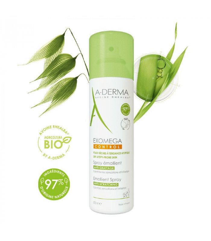 А-Дерма Спрей Емолент для сухої і атопічної шкіри А-Дерма Екзомега контроль emollient спрей 200 мл, фото №1