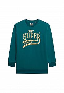 Платье-свитшот Superdry Luxe Metallic Logo - Фото 1