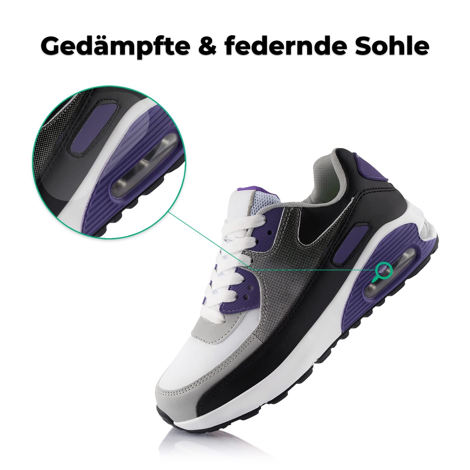 Кроссовки Fusskleidung® Unisex, С амортизацией, Легкие, фото №3