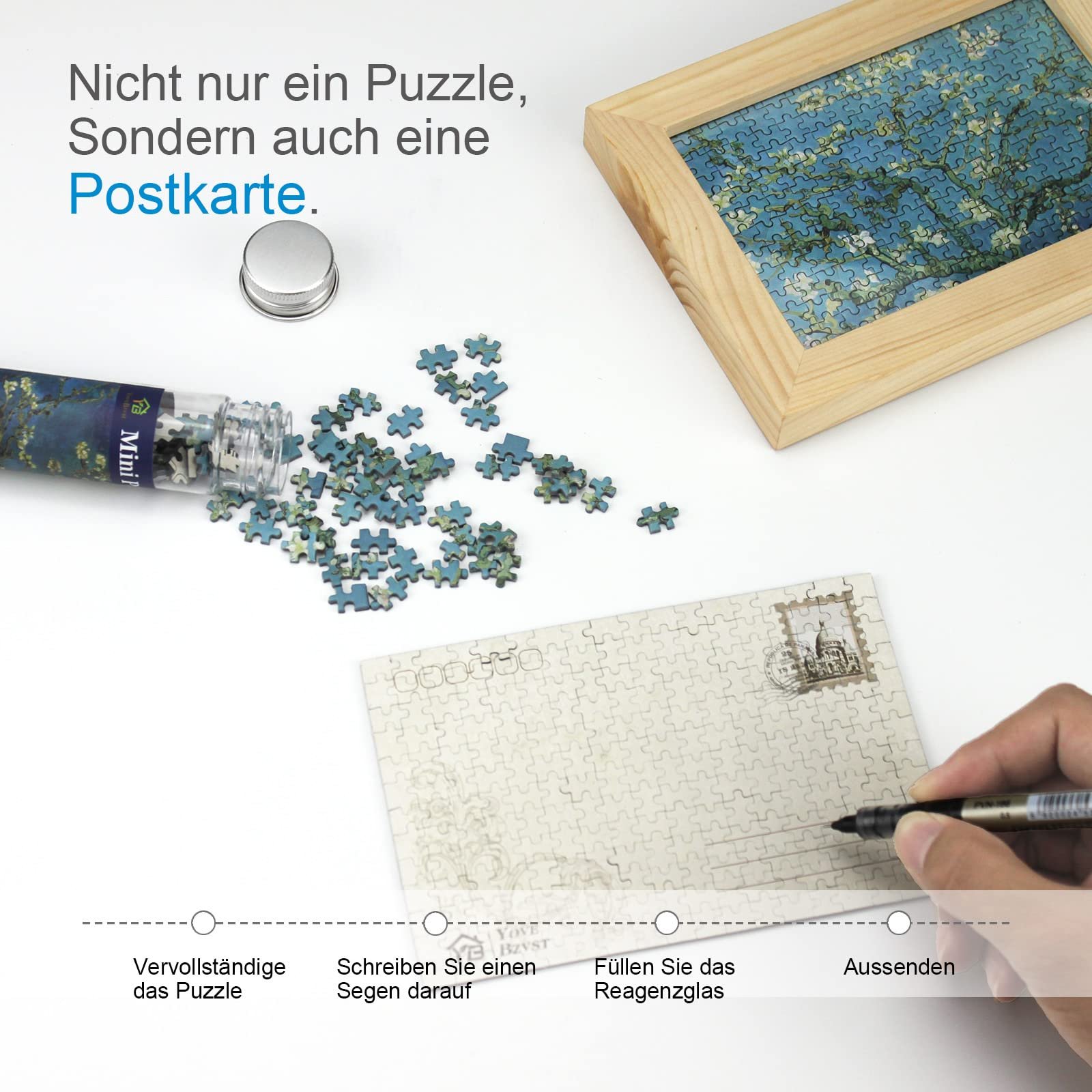 Набір міні-пазлів Micro Jigsaw Puzzles 8 шт. по 234 елементи 15х10 см, фото №4