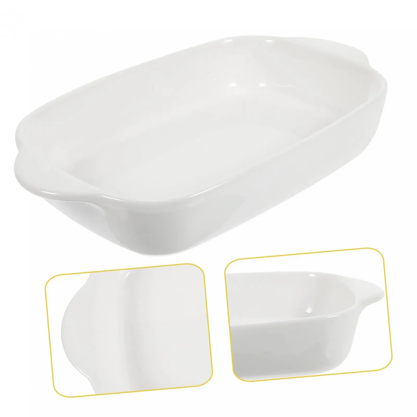 Форма для запікання VALICLUD керамічна з ручкою для сиру побутова для духовки та мікрохвильової печі, фото №6