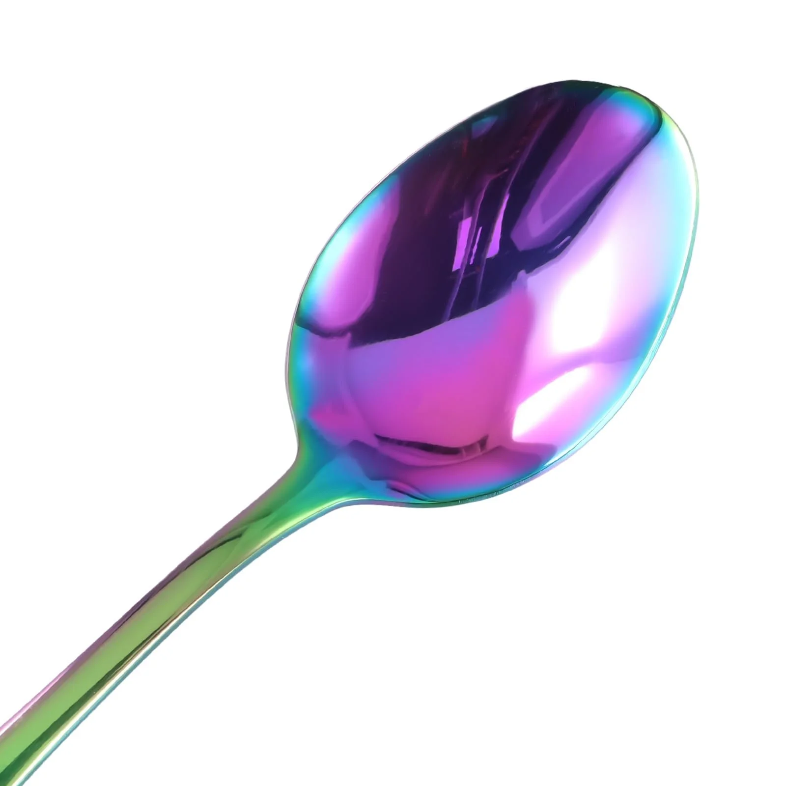 Ложка чайная Rainbow, 135 см, нержавеющая сталь, с цветным титановым покрытием 25 шт в упаковке, фото №3
