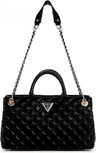 Жіноча сумка Guess Giully Girlfriend Satchel Черний - Фото 1