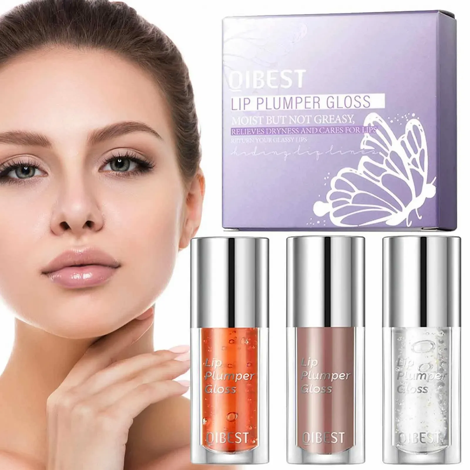 Тинт для губ Wontool - Зволожувальна олія для губ, прозора, блиск для збільшення губ, фото №1