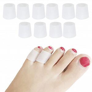 Трубка для пальцев ног Силиконовая Маленькая Защита для мизинца от вальгусной деформации Гелевый рукав, 10 шт synthetic.ua - Фото 1