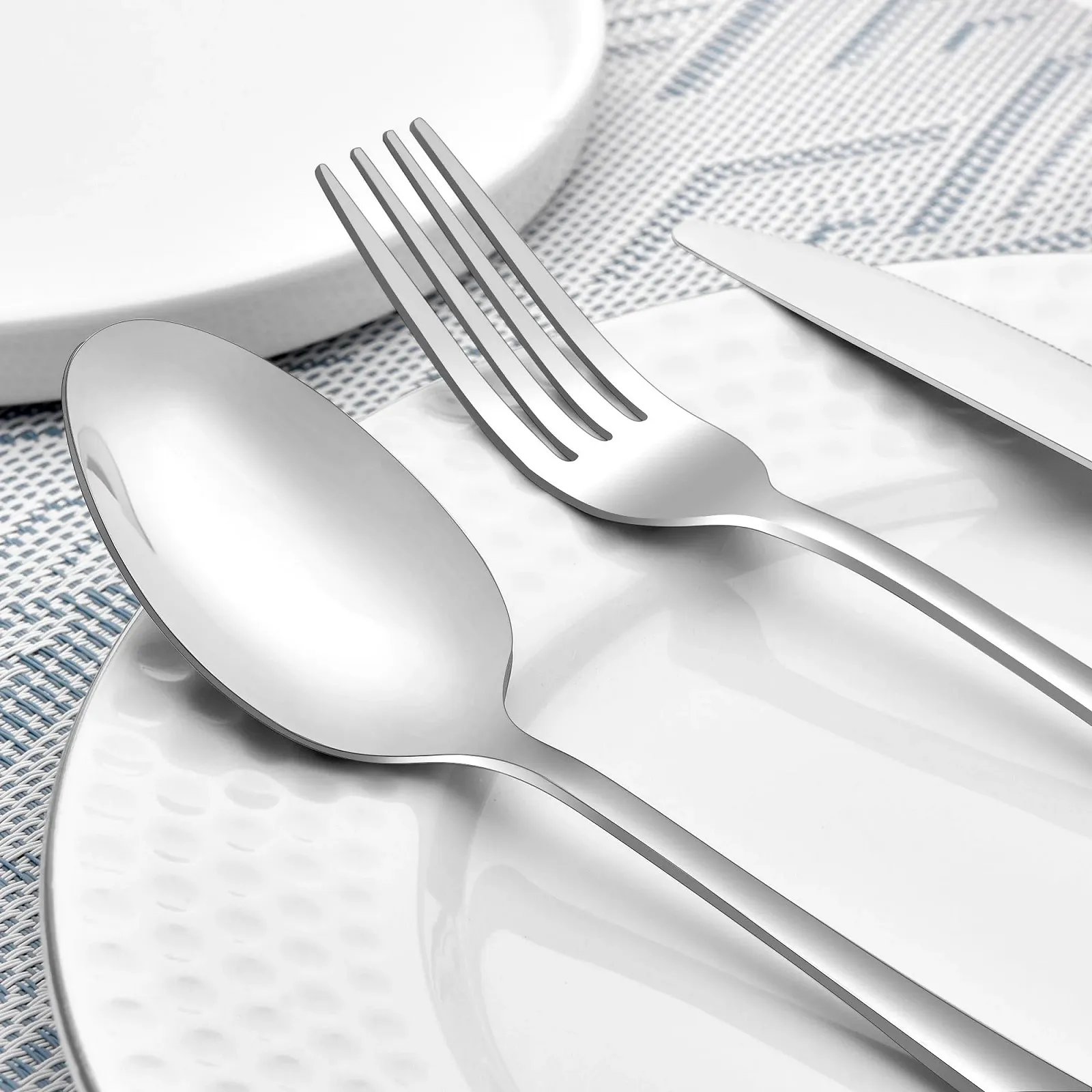 Ложка столова нержавіюча сталь 20.3 см (8 дюймів) набір 16 штук для супу, кави, фото №3 Ложка столова нержавіюча сталь 20.3 см (8 дюймів) набір 16 штук для супу, кави, фото №3