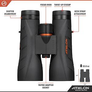 Бінокль Athlon Optics Midas G2 UHD 10x50 З великим виносом зіниці synthetic.ua - Фото 1