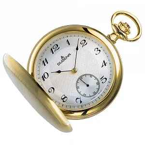 Карманные часы DUGENA Cavalier Мужские 4460501 С ручным заводом Золотой корпус - Фото 1