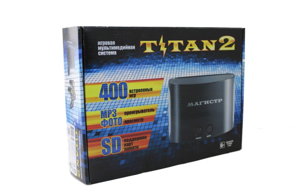 Детская игровая приставка консоль двухсистемная 8 bit 16 Sega Dendy TITAN 2, фото №2