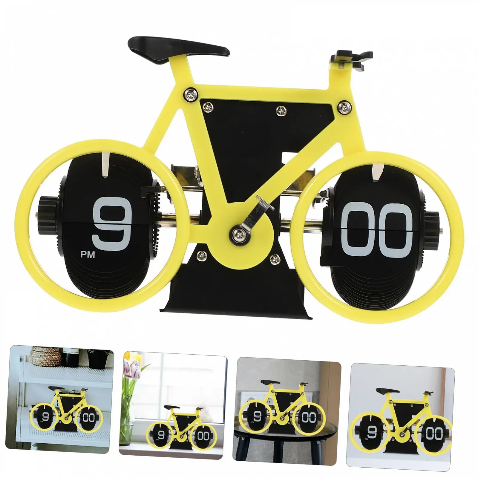 Настольные часы MUCKLILY в форме велосипеда, ретро стиль, фото №7 Настольные часы MUCKLILY в форме велосипеда, ретро стиль, фото №7