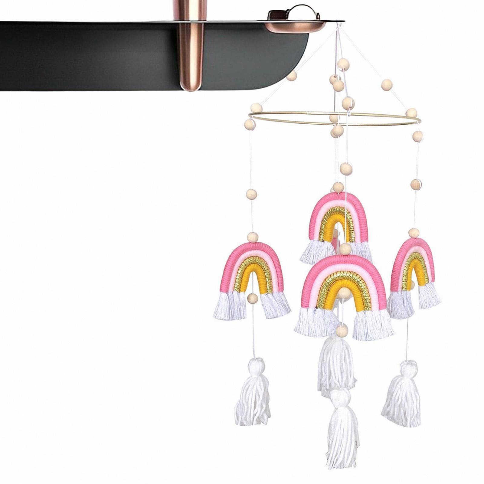 Мобиль Bassinet Mobile Радужная Подвеска Игрушка для Подвешивания Нейтральный Оттенок Макраме Радуга Losoo, фото №5 Мобиль Bassinet Mobile Радужная Подвеска Игрушка для Подвешивания Нейтральный Оттенок Макраме Радуга Losoo, фото №5