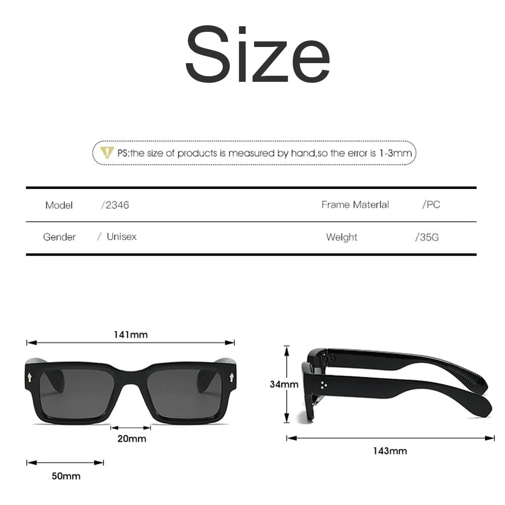 2 пари квадратних сонцезахисних окулярів, з плоским верхом, великі, фото №2