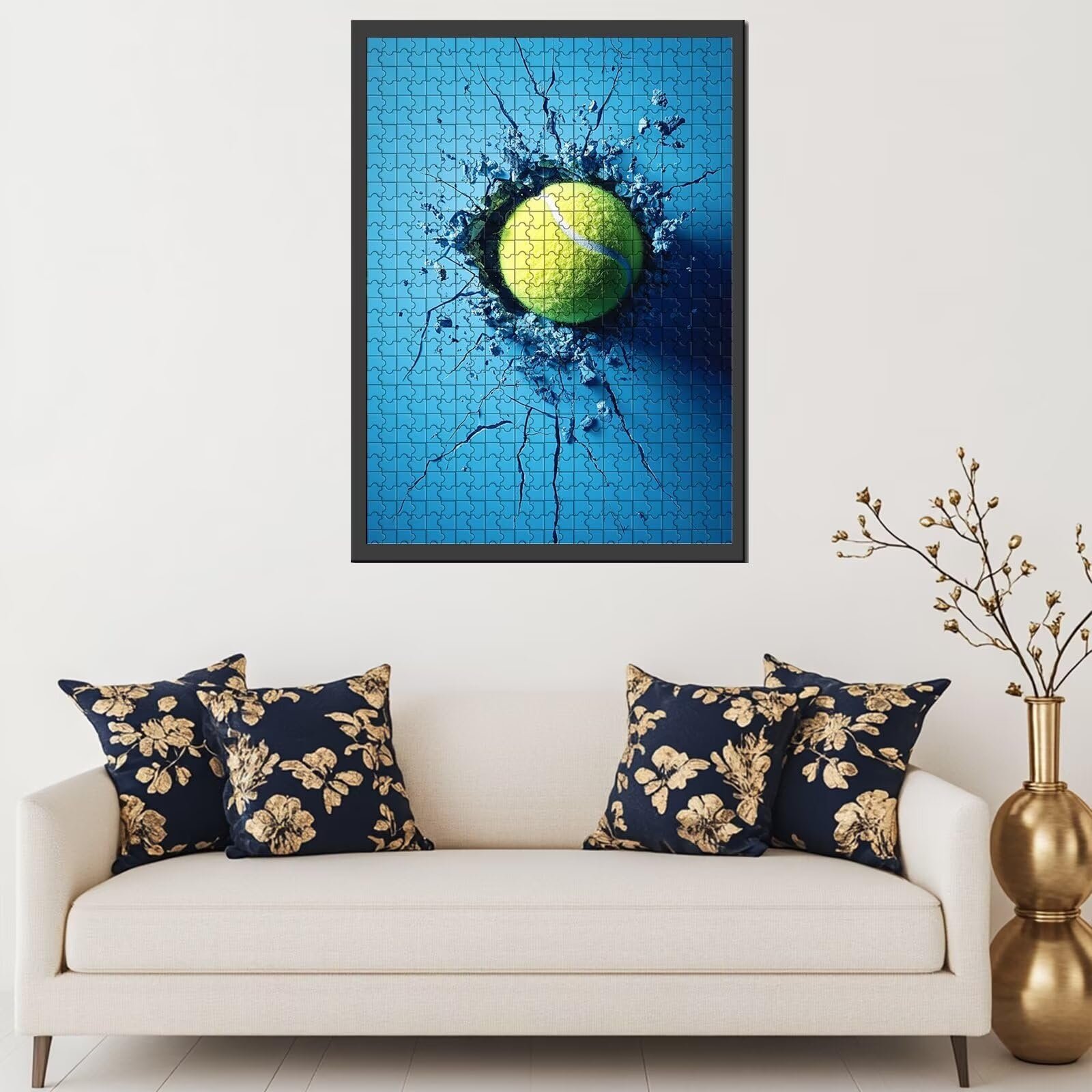 Пазл Tennis Ball, Blue Wall 1000 элементов 68х50 см, фото №3