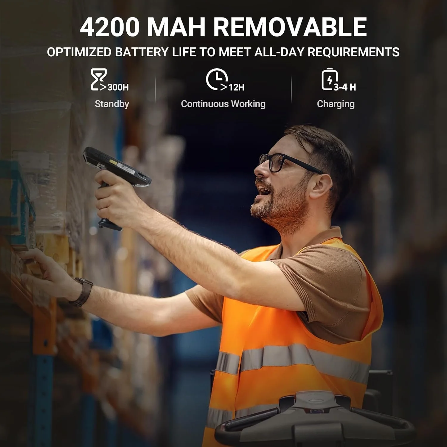 Смартфон cканер штрих-кодів Tera P160 3/32 ГБ 4G 1 SIM Android 10 Чорний, фото №4 Смартфон cканер штрих-кодів Tera P160 3/32 ГБ 4G 1 SIM Android 10 Чорний, фото №4