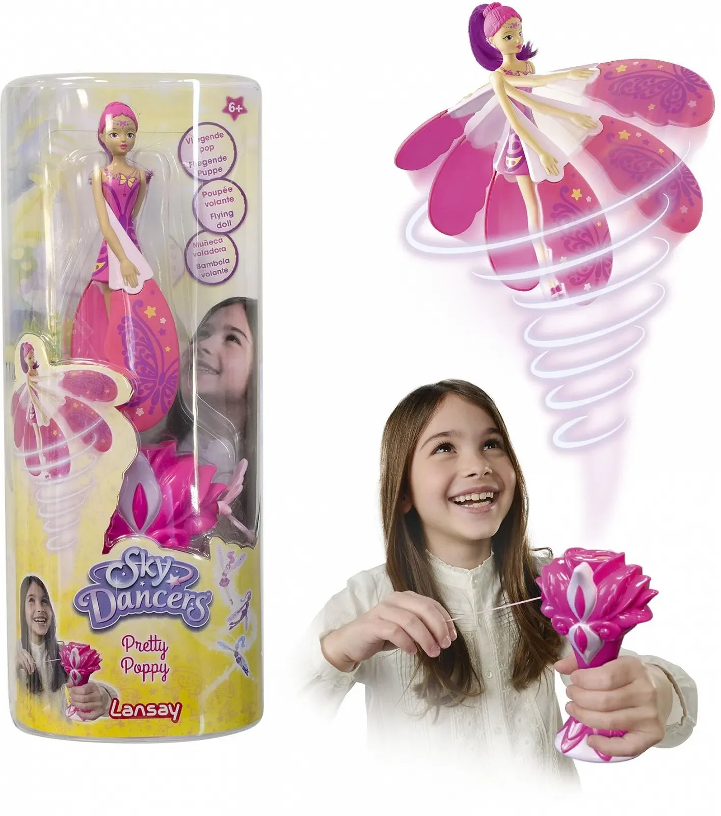 Кукла Lansay Sky Dancers Pretty Poppy Волшебная летающая, фото №1
