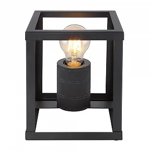 Настольная лампа 54030 Series Квадратная рама Матовый черный - Фото 1