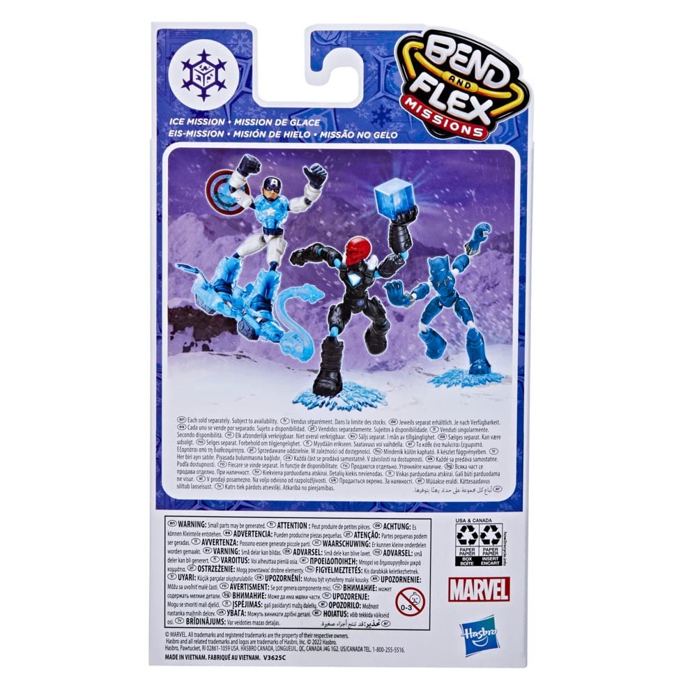 Фігурка Hasbro Marvel Avengers Bend and Flex Missions Чорна Пантера Крижана Місія 15 см Multi, фото №4
