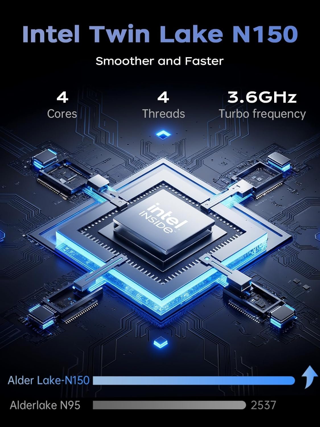 Ноутбук 15.6" AOC TX15 Intel N150 RAM 16GB SSD 512GB Windows 11 Pro Алюмінієвий корпус, фото №7