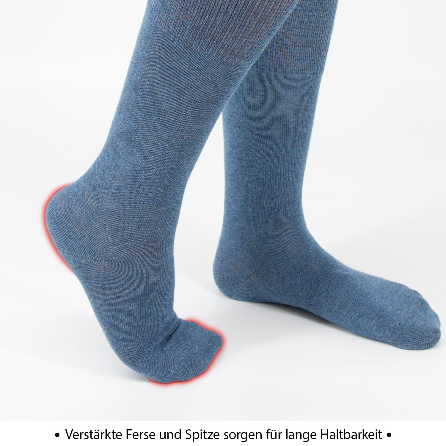 Женские и мужские компрессионные гольфы Footstar (6 пар) бесшовные диабетические чулки, фото №5