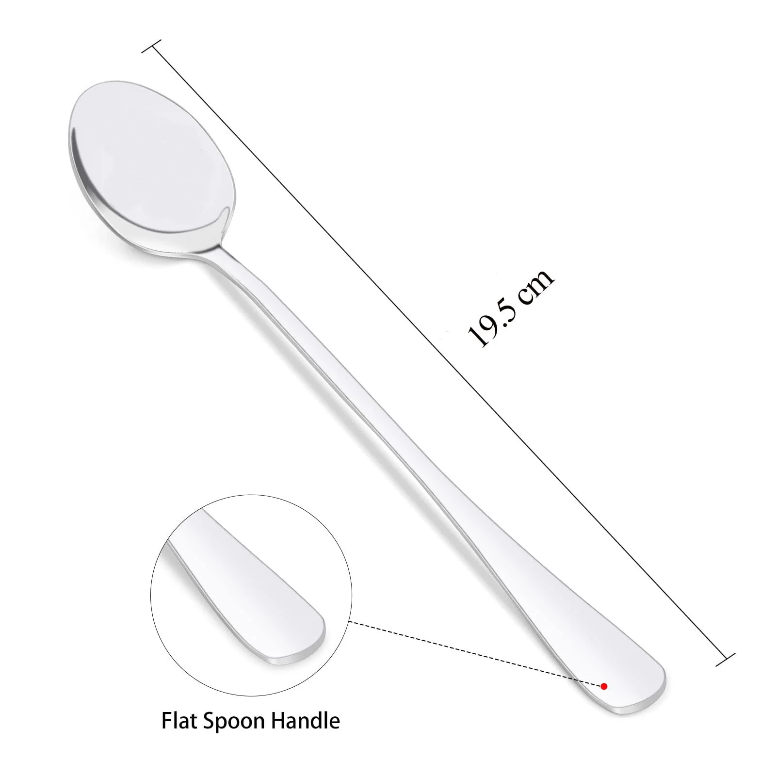 Ложки Senidea Набір 2 з нержавіючої сталі з гравіюванням Beste Mama und Papa der Welt, фото №4