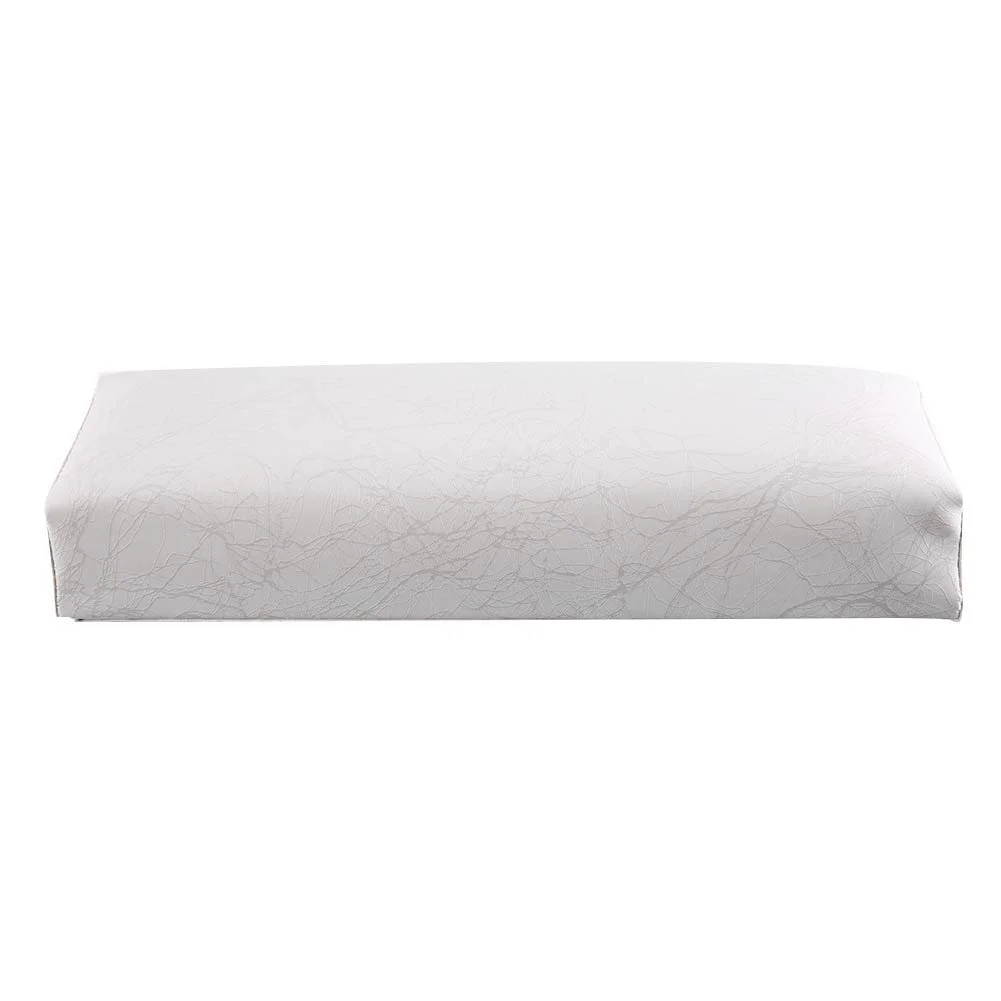 Подушка для манікюру Смугаста Шкіра М'яка Губка Білий, фото №1