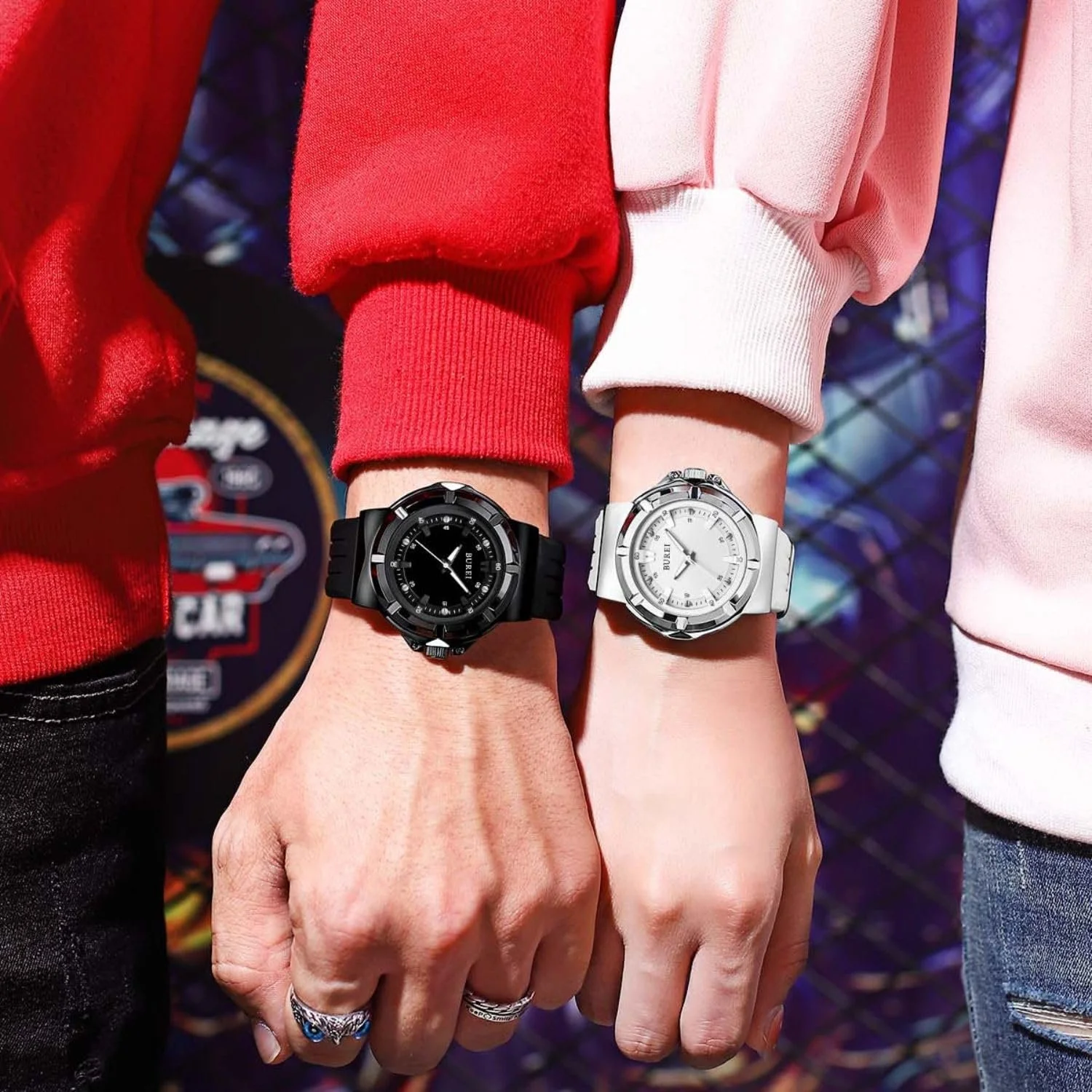 Часы BUREI Мужские Модный Геометрический Дизайн Кварцевые Наручные Часы Мужские Силиконовые Водонепроницаемые Спортивные Классические Модные Мужские Часы Подарок для Мужчин, фото №7 Часы BUREI Мужские Модный Геометрический Дизайн Кварцевые Наручные Часы Мужские Силиконовые Водонепроницаемые Спортивные Классические Модные Мужские Часы Подарок для Мужчин, фото №7