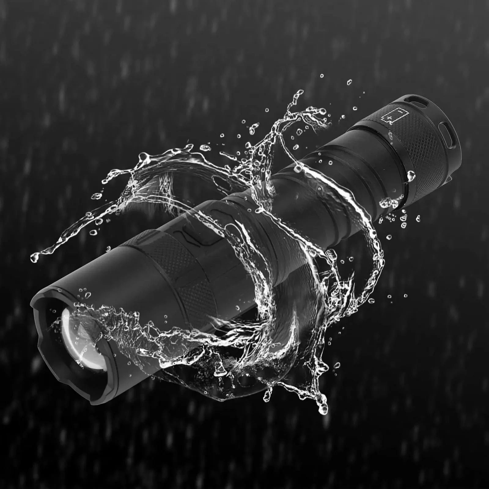 Фонарь Pilipane Camping, светодиодный, USB-зарядка, сверхяркий, алюминиевый, с индикатором питания, регулируемый фокус света для походов и кемпинга, алюминиевый сплав, 245 г, фото №9