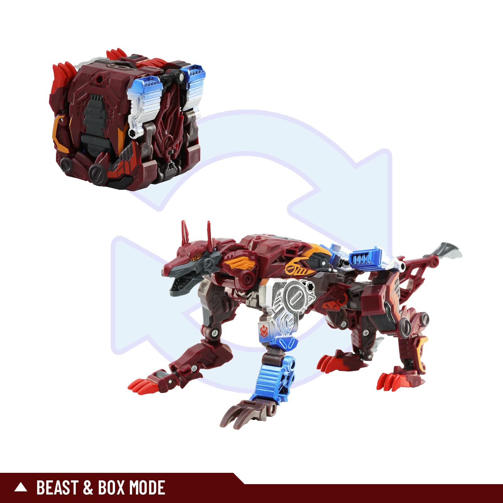Фигурка-трансформер 52TOYS Beastbox Series Chromeribs Волк, фото №2