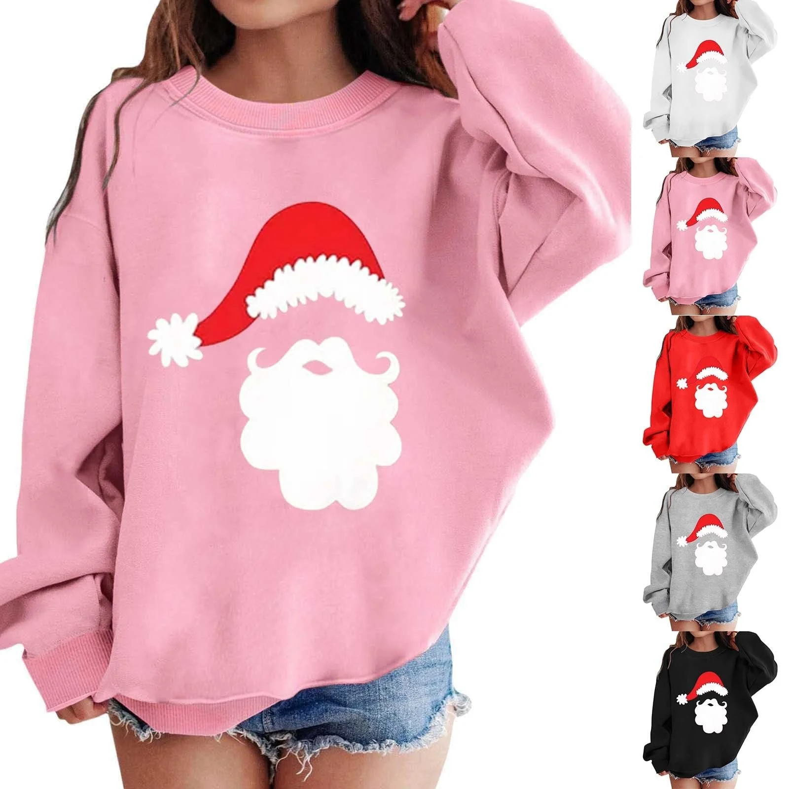 Пуловер для мальчиков/девочек 140, свитшот с графическим принтом, круглый вырез, длинные рукава, милые пуловеры с заниженной линией плеч, фото №5