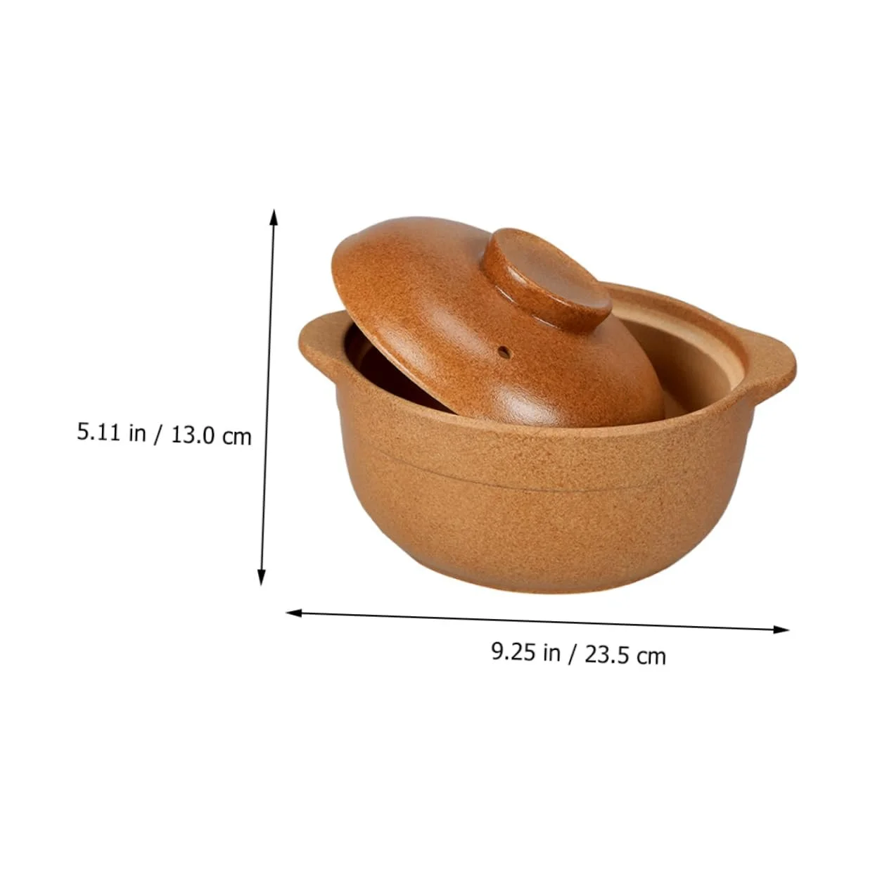 Кастрюля для тушения керамическая многофункциональная с антипригарной ручкой, фото №4