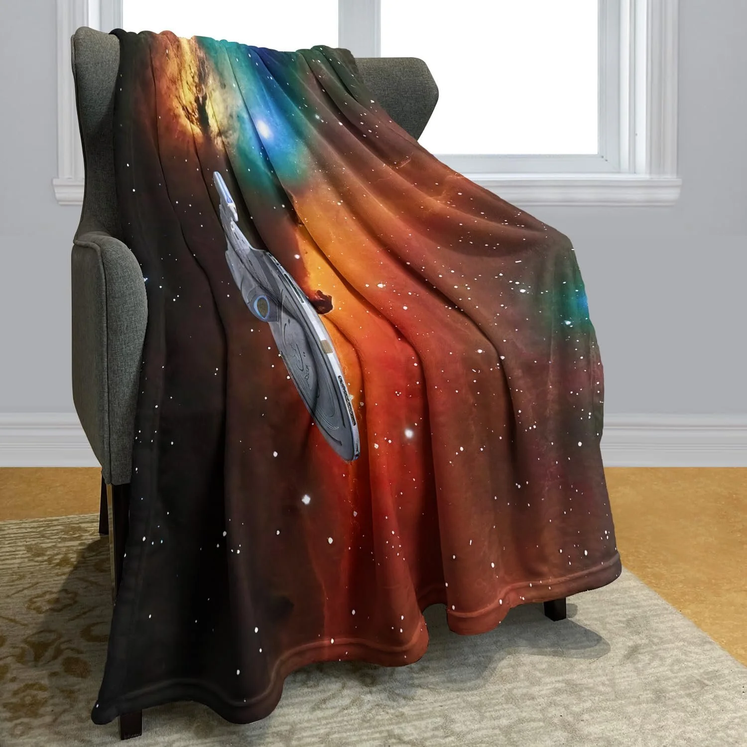 Одеяло YISUMEI Star Voyager Trek Horse Head Мягкое Фланелевое Флисовое одеяло для кровати (150 x 200 см), фото №2