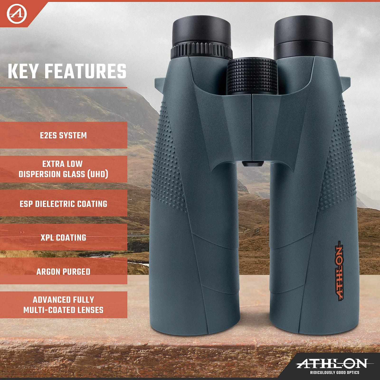 Бинокль Athlon Optics Cronus 15x56 + Жёсткий футляр, фото №3