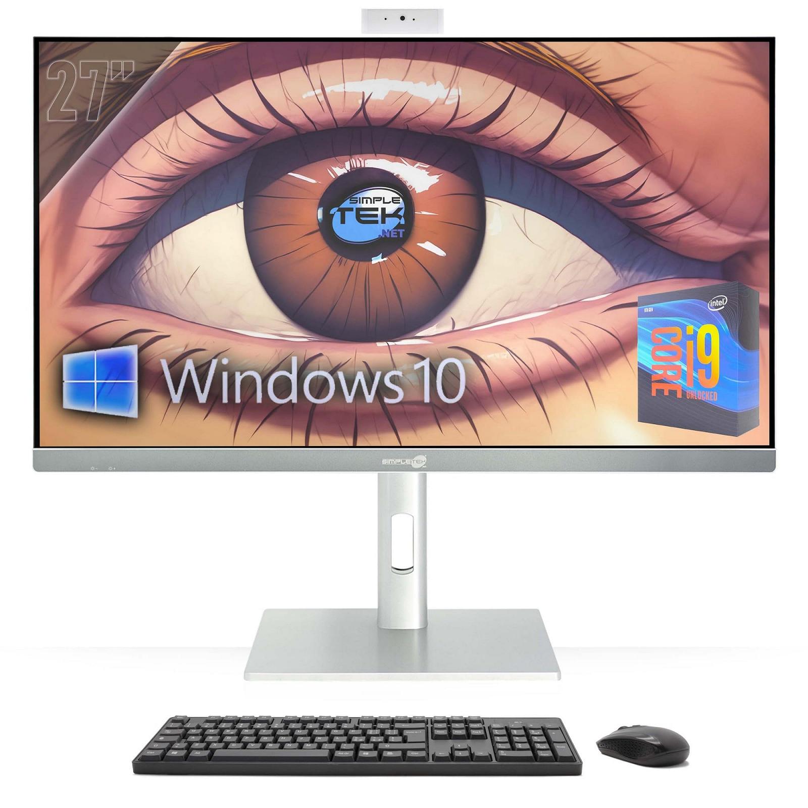 ПК Simpletek All in One 27 дюймів 4K Core i9 9 покоління 5.00ГГц GTX 1660 6ГБ GDDR6 Windows 10 Pro 16ГБ RAM - 480ГБ SSD, фото №3