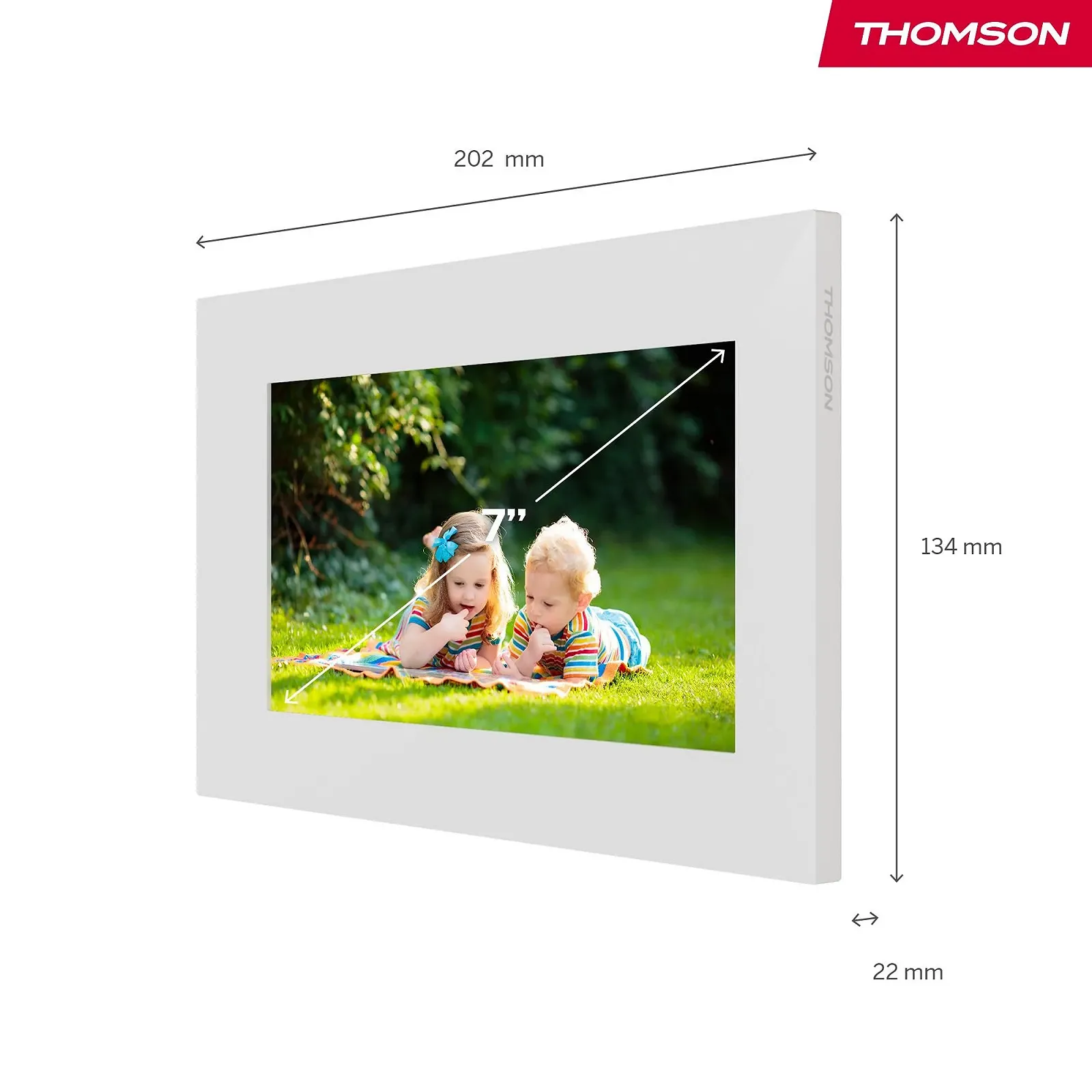 Цифровая фоторамка Thomson 7" IPS HD Touch Screen 32 ГБ Белый, фото №2 Цифровая фоторамка Thomson 7" IPS HD Touch Screen 32 ГБ Белый, фото №2