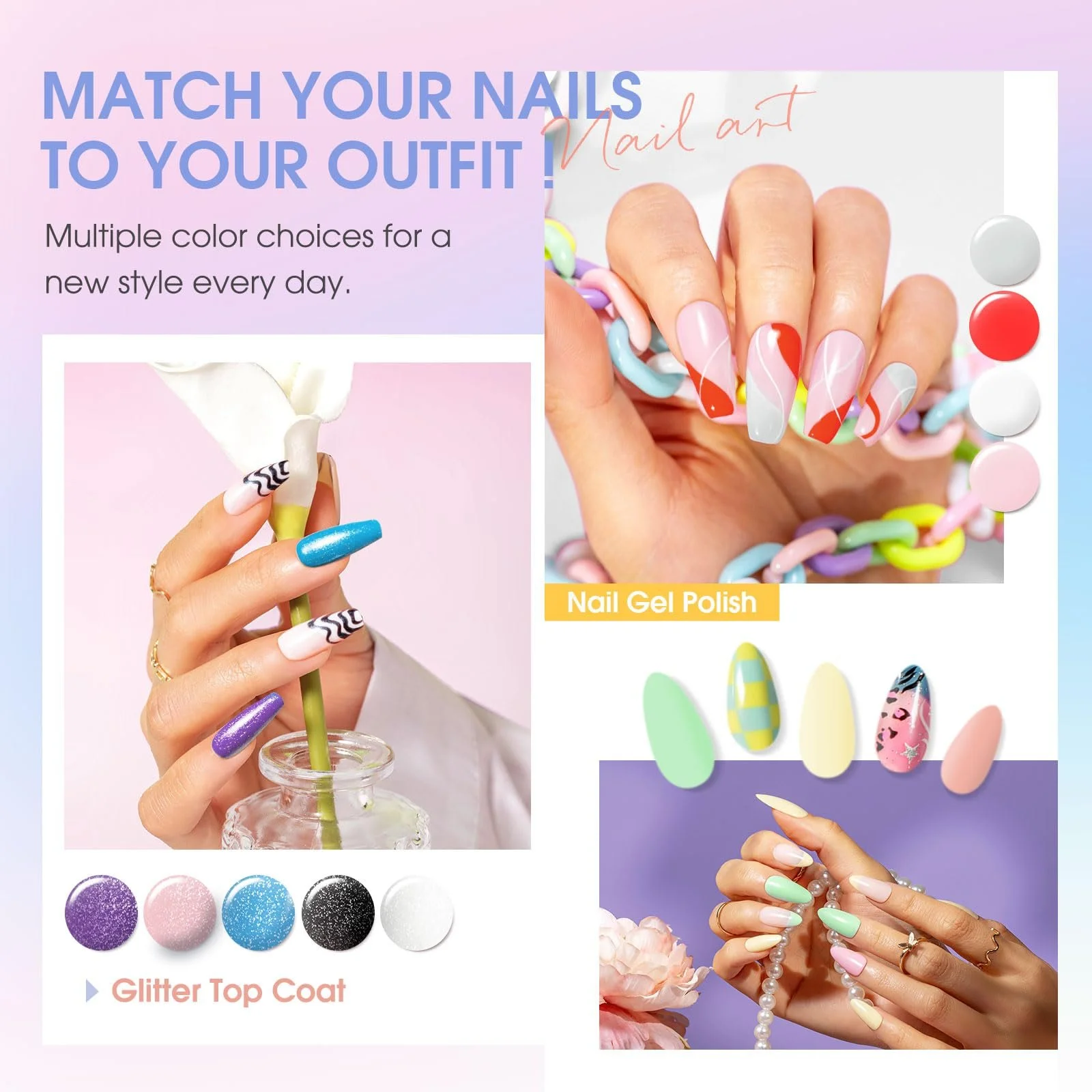 Гель-лак ROSALIND Набір 80 шт., фото №5