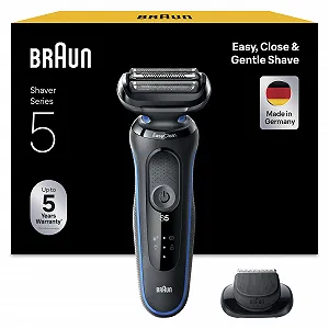 Електробритва Braun Series 5 51-B1000s акумуляторна для вологого та сухого гоління Синя - Фото 1