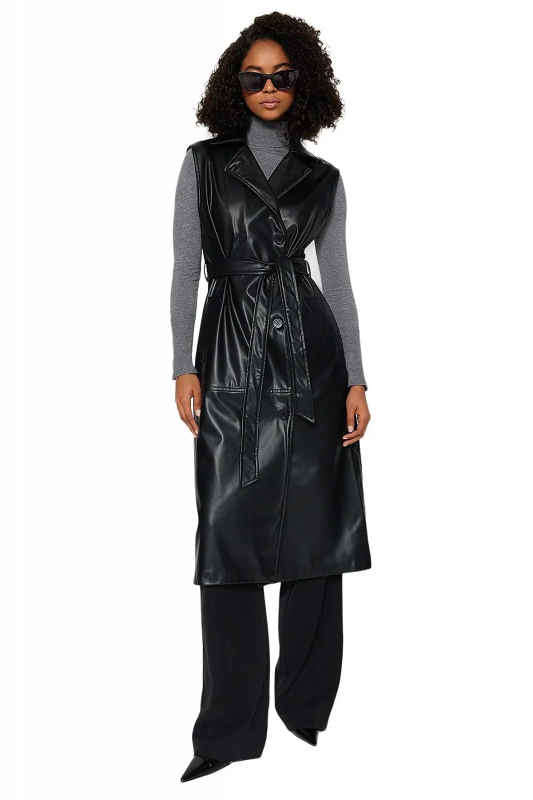 Жилет TRENDYOL Прямой Классический Hijab, фото №2 Жилет TRENDYOL Прямой Классический Hijab, фото №2