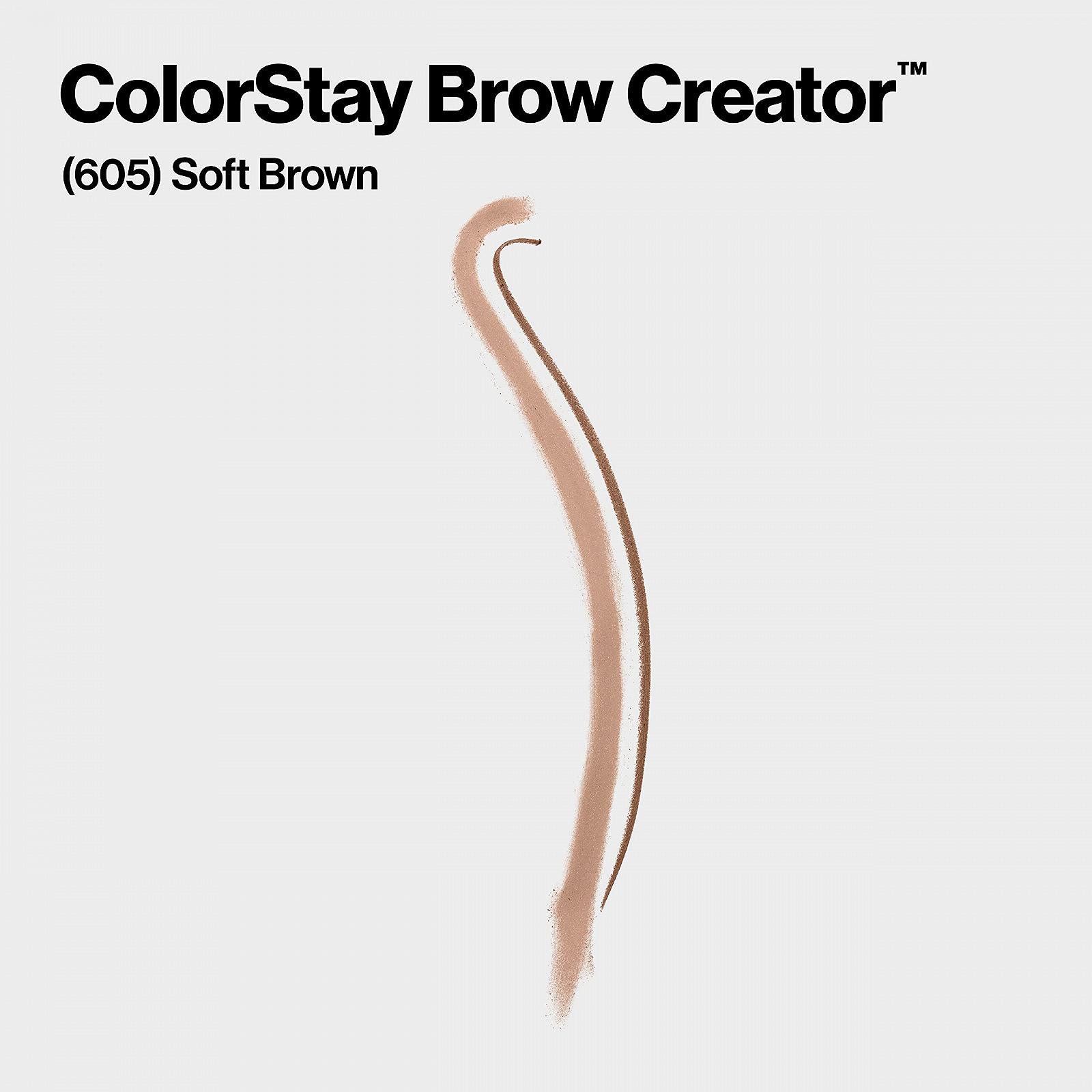 Олівець для брів Revlon ColorStay Brow Creator з щіточкою 2-в-1 605 Soft Brown 6,5 г, фото №2