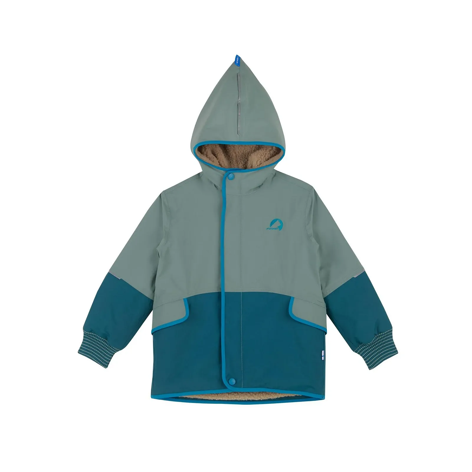 Детская зимняя куртка Finkid Moska Mukka с плюшевой подкладкой, фото №3 Детская зимняя куртка Finkid Moska Mukka с плюшевой подкладкой, фото №3