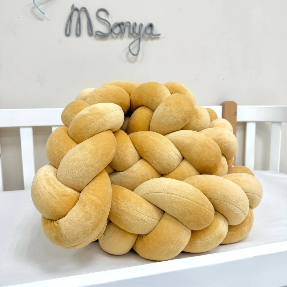 Бортик-коса гірчиця 360 см на всі сторони ліжечка, фото №4