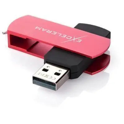USB флеш-накопитель Exceleram 16GB P2 Series Red/Black USB 2.0 EXP2U2REB16, фото №2