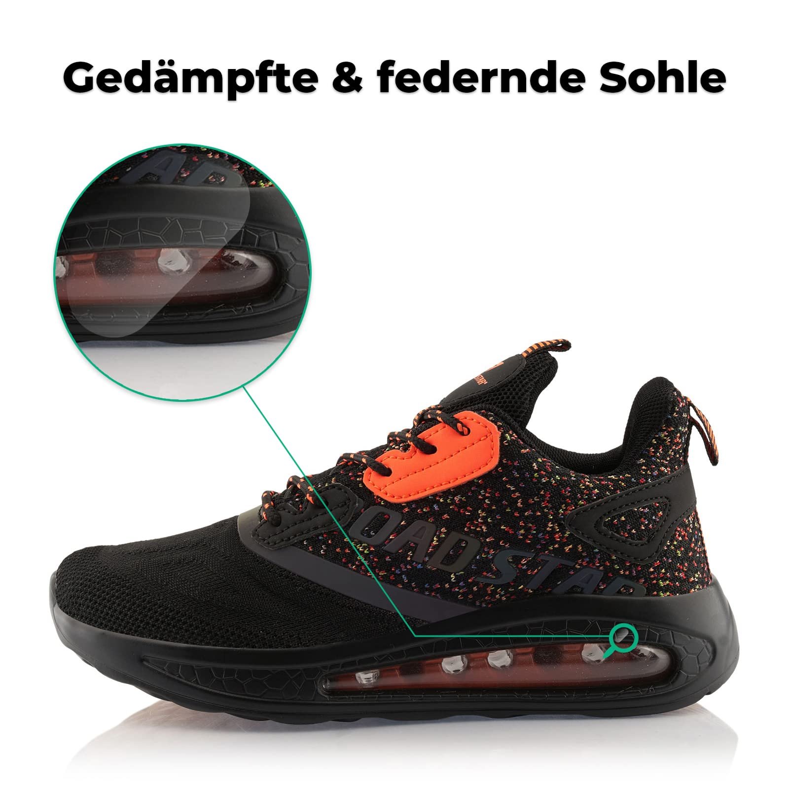 Кроссовки Fusskleidung® Унисекс Спортивная обувь Амортизирующие Легкие кроссовки для бега, фото №2