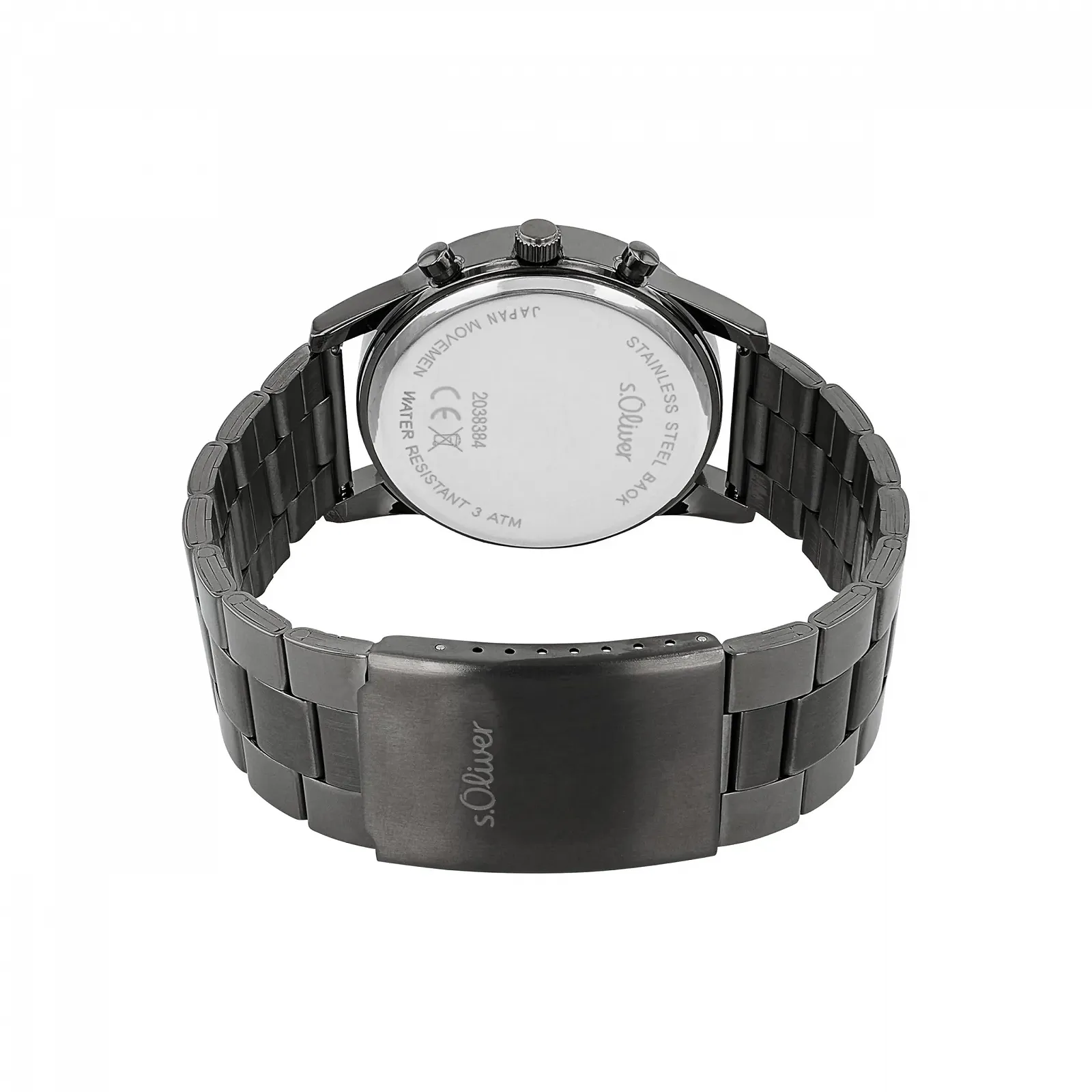 Чоловічий Хронограф s.Oliver Аналоговий Годинник з Ремінцем з Нержавіючої Сталі Водонепроникність 3 Бар, фото №3