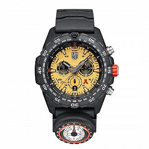 Чоловічий годинник Luminox XB.3745 з аналоговим швейцарським кварцовим механізмом з гумовим ремінцем чорного кольору - Фото 1