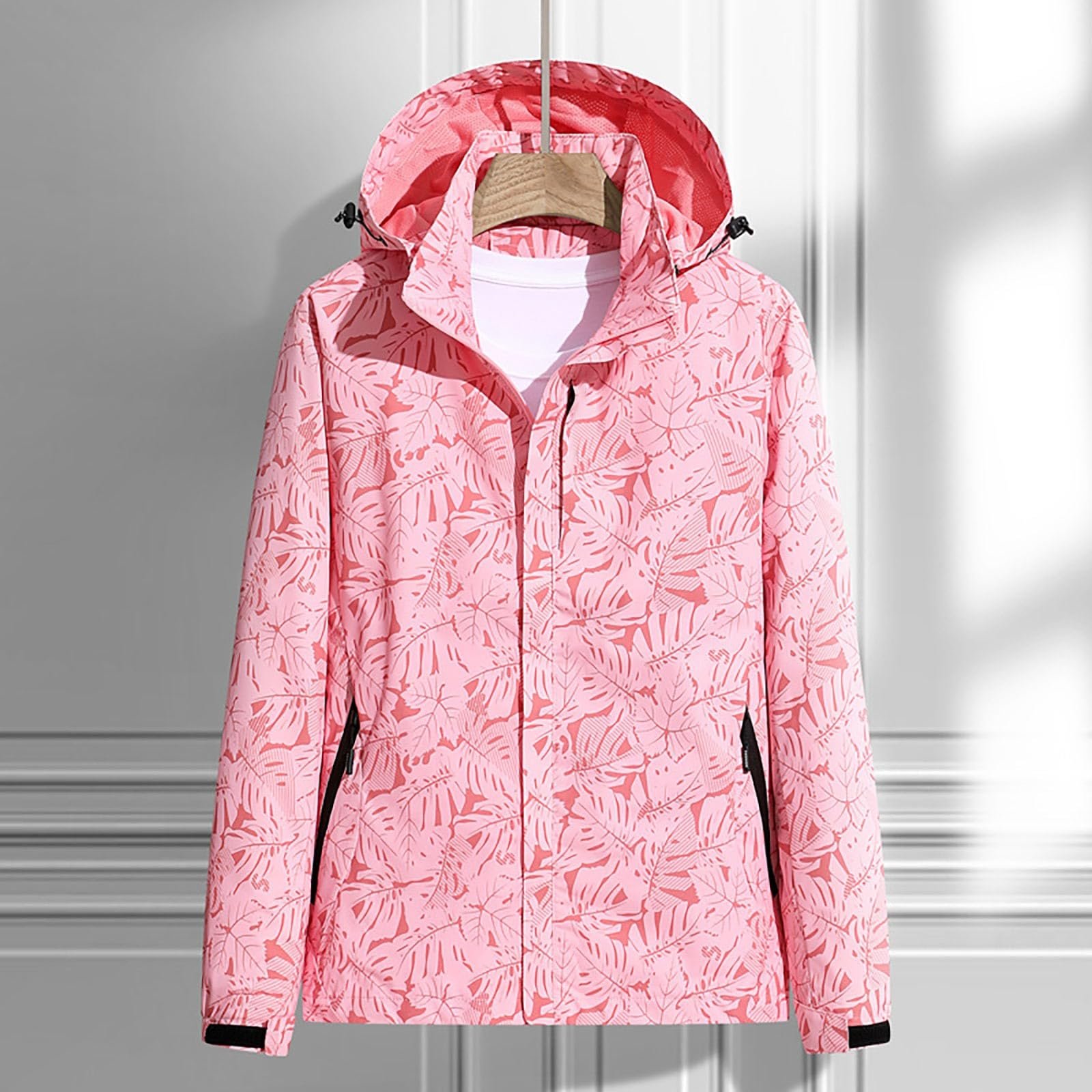 Дощовик Жіночий Surttan з капюшоном Легка вітровка з капюшоном Softshell з кишенями, фото №6